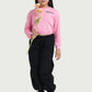 Kids' Black Cargo Pants – Adjustable Hem Jogger Style